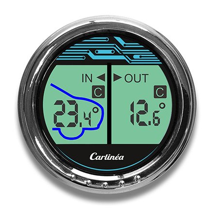 Double Horloge et Thermomètre Intérieur et Extérieur pour Automobile ou  Camping-car, AB Tout Neuf - Équipement auto
