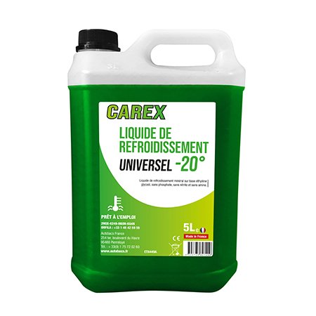 Liquide de refroidissement CAREX Universel -20 5L CAREX - Liquide de  refroidissement auto
