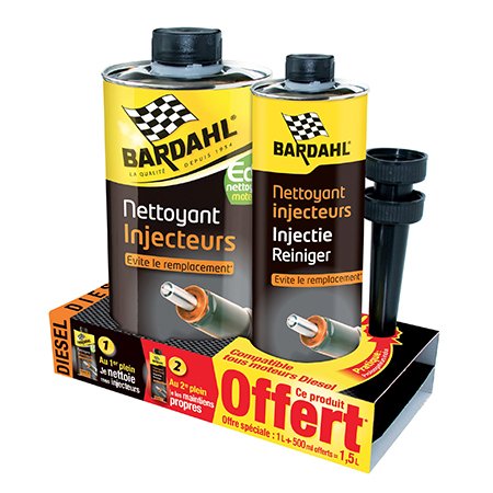 Pack nettoyant injection diesel 1L + 500 ml BARDAHL - Additifs