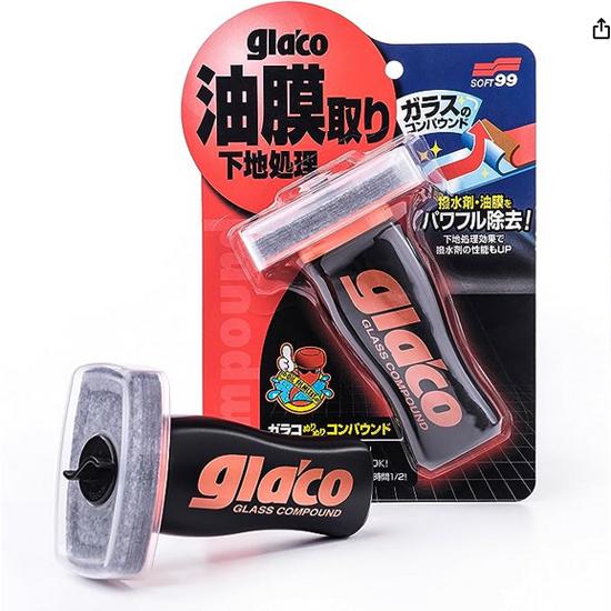 image 03 - Nettoyant pâte pour pare-brise et vitres - GLACO COMPOUND ROLL ON 100ml - SOFT99