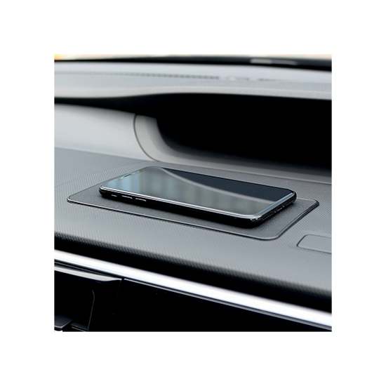 Tapis de téléphone antidérapant pour tapis de tableau de bord flexible de  voiture avec support de téléphone