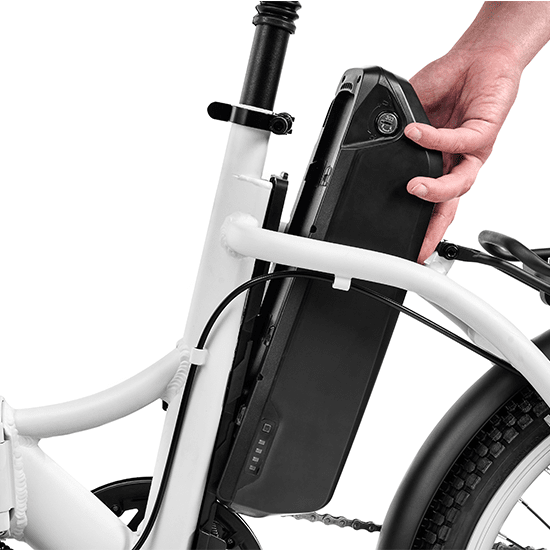 Image 4 Vélo électrique Pliable 20 pouces Silver Piuma avec moteur Bafang 250w de marque ARGENTO à Autobacs