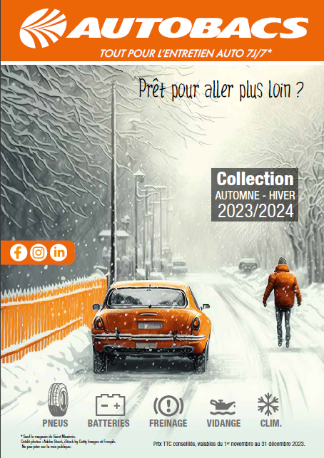 Couverture catalogue hiver 2023 Autobacs