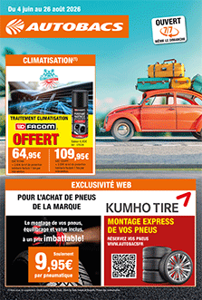 Catalogue de promotion de l'été chez Autobacs