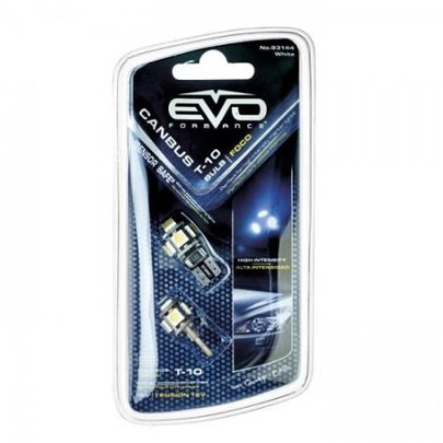 2 ampoules LED T10 blanches - EVO