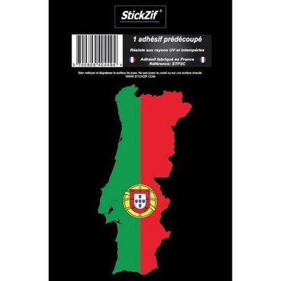 1 Adhésif Carte Portugal - STICKZIF