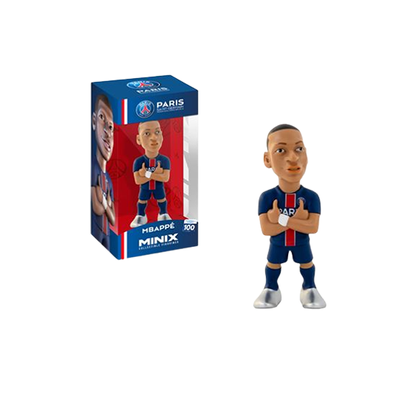 Image figurine minix Kylian Mbappé, footballer au club  Paris Saint Germain - PSG