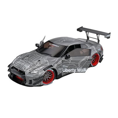 Nissan GT-R (R35) liberty walk purple 2022 échelle 1/18ème