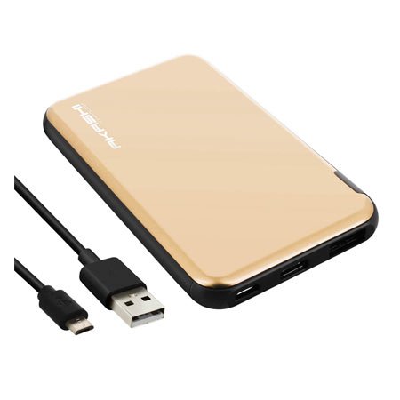 Batterie DE SECOURS 5000MAH ALU OR Batterie DE SECOURS 5000MAH ALU OR