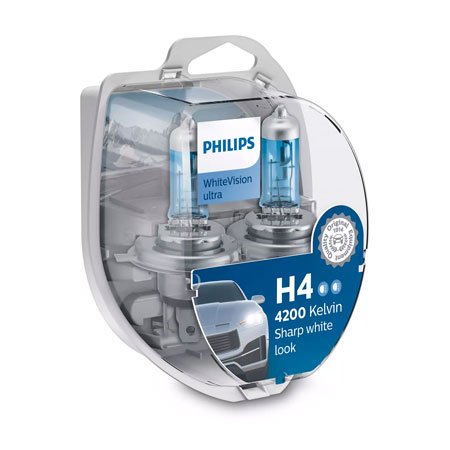 Pack Ampoules H4 + W5W Philips WhiteVision