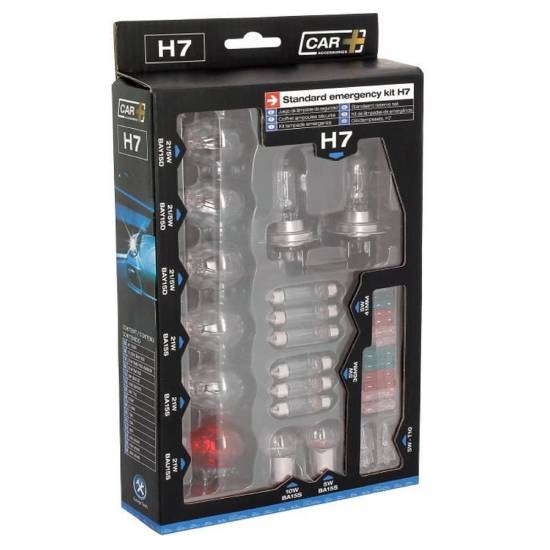 Coffret ampoule H7 18AMP + 12 fusibles - Evo