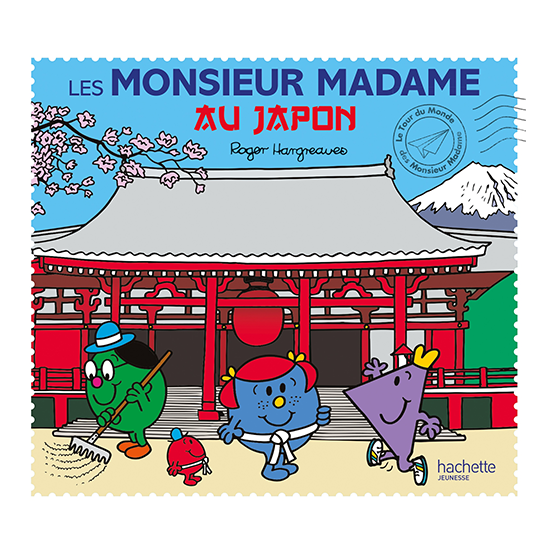 Première de couverture du livre illustré pour enfants Monsieur Madame au Japon, d'Adam Hargreaves