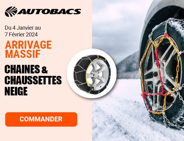 chaine neige  Autobacs : Pneus, chaînes neige et accessoires auto