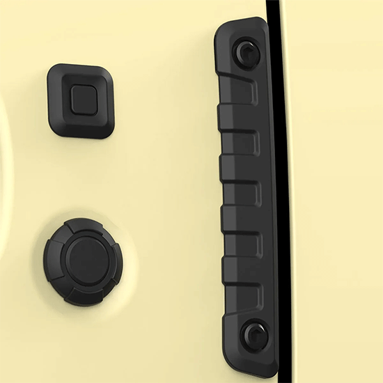 Lot de 2 protections portières noires