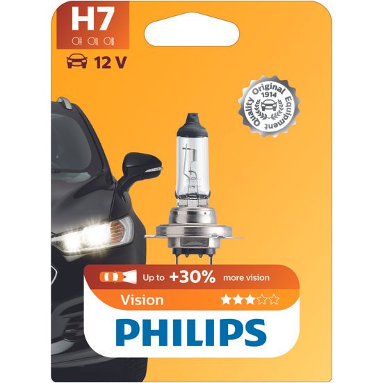 Ampoule Philips Vision +30% H7 12v 55w PX26D