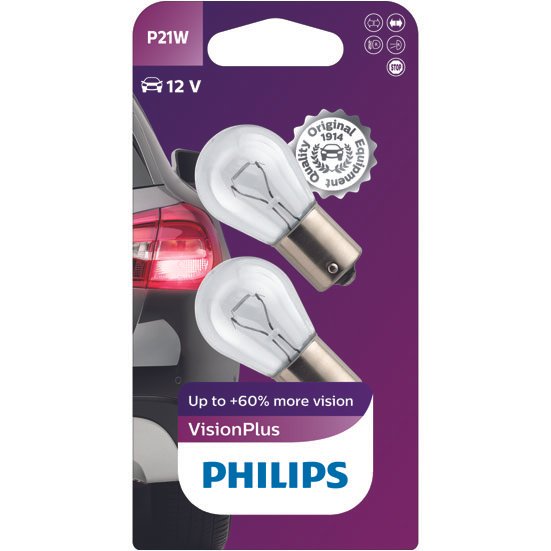 Lot de 2 ampoules P21W LED Blanc X-TREME Philips PHILIPS - Ampoules