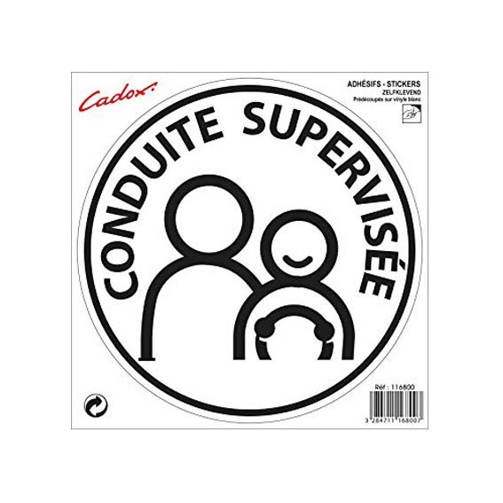 ADHESIF DISQUE CONDUITE SUPERVISEE - 116800 - CADOX CADOX
