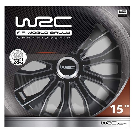 WRC lot de 4 enjoliveurs bicolores pour tout type de roue 15 pouces -  SOCARIMEX, Produits d'entretiens auto pour professionnels
