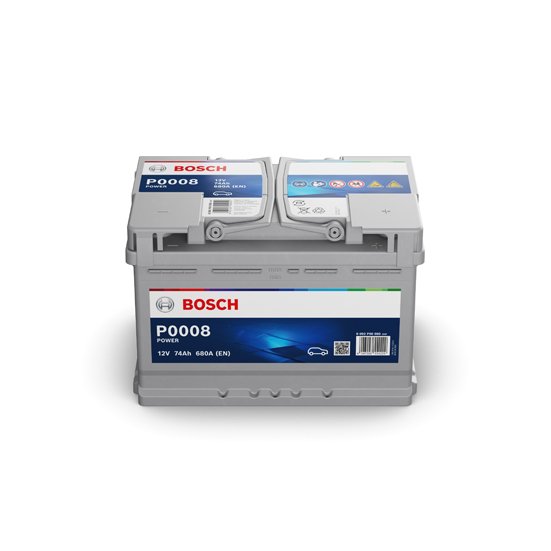 Bosch P0008 - Batterie auto - 74A/H 680A - technologie plomb-acide - Pour  véhicules sans système Start&Stop BOSCH - Batterie - Démarrage -  Éléctricité