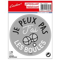 STICKER-"JE-PEUX-PAS-J'AI-LES-BOULES"-157803-CADOX-296248 STICKER-"JE-PEUX-PAS-J'AI-LES-BOULES"-157803-CADOX-296248
