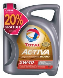 Huile-ACTIVA-9000-5W40-TOTAL-DIESEL-264530 Huile-ACTIVA-9000-5W40-TOTAL-DIESEL-264530