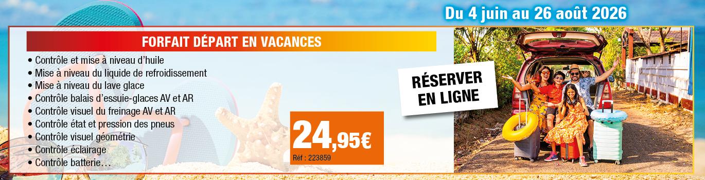 Profitez des promotions de l'été chez Autobacs -depart en vacance