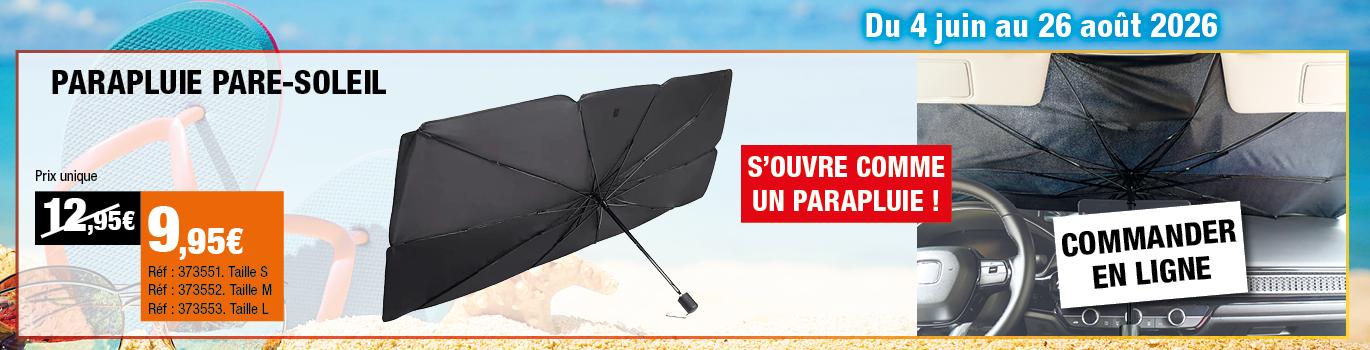 Profitez des promotions de l'été chez Autobacs -pare-soleil
