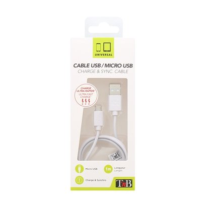Câble-micro-USB-_-USB-blanc-1M-224094