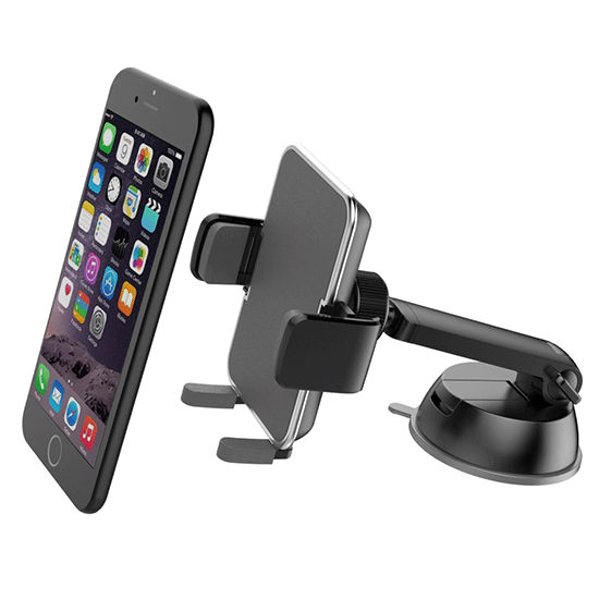 Support téléphone noir AQ SH-03