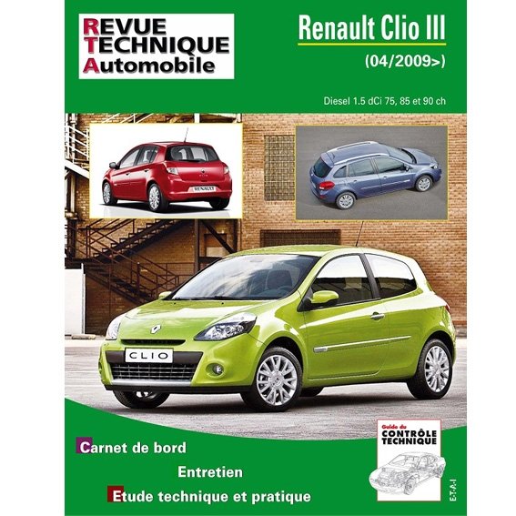 Revue-Technique-Automobile-RENAULT-CLIO-III-PHASE-2-1,5-DCI-85CH-(-de-03-2009-)-204154