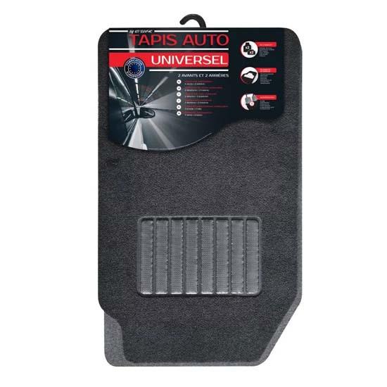 TAPIS BRANDO 4 PIECES ANTIDERAPANT AVEC TALONNETTE - SODIFAC